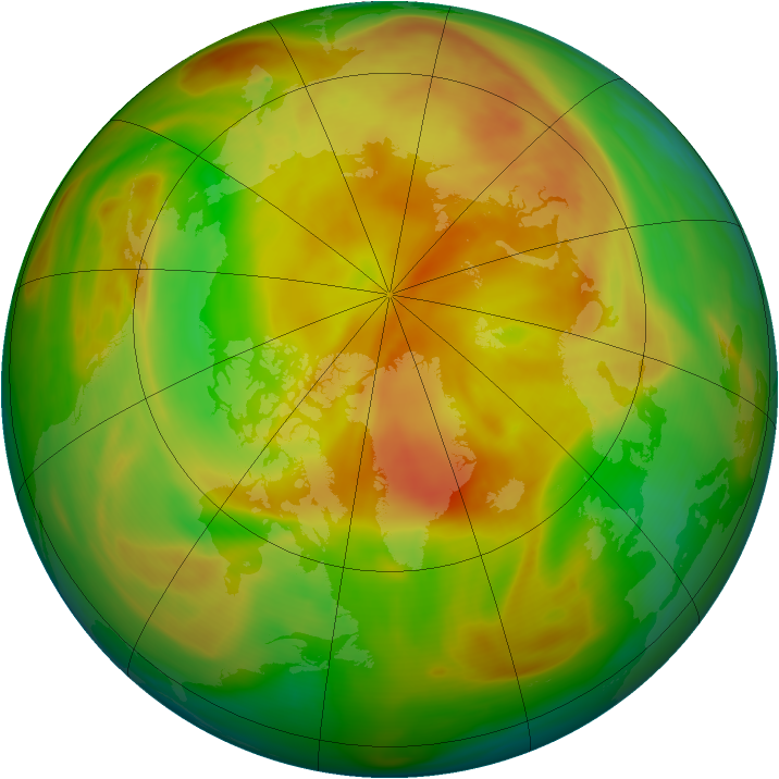Arctic ozone map for 01 May 2005